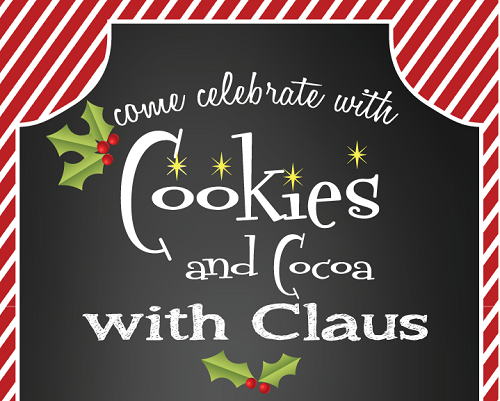 cookies and cocoa with claus
